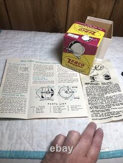 Vtg New Zebco Zero Hour Bomb Co Spin Casting Fishing Reel Withbox Papers Tan Head