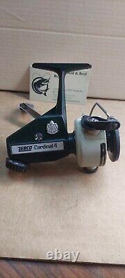 Zebco Cardinal 4 Abu Sweden Vintage Open Spinning Fishing Reel