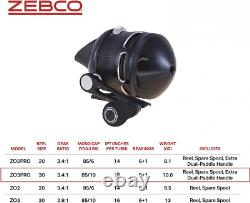 Zebco Omega Pro Spincast Bobine De Pêche, Taille 30 Bobine 30, Noir