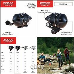 Zebco Omega Pro Spincast Fishing Reel, 7 Roulements (6 + Embrayage), Anti-reverse