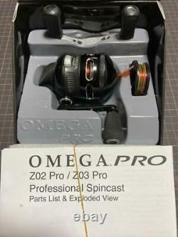 Zebco Omega Pro Z02pro Avec Boîte Spinning Reel N5887