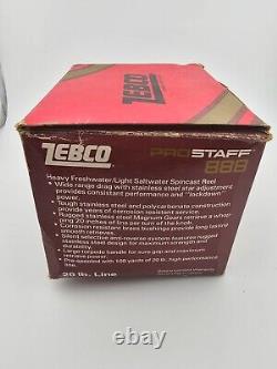 Zebco Pro Staff 888 Moulinet Spincast Vintage Neuf en Stock Ancien (NOS)