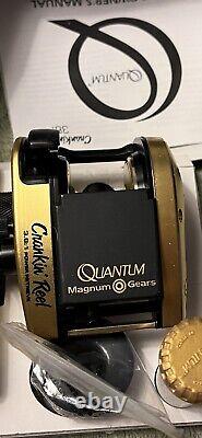 Zebco Quantum 381 Baitcasting Crankin' Pêche Rouleaux Magnum Engins Nouveau 1987 Japon
