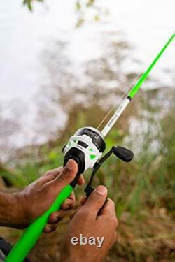 Zebco Roam Spincast Reel & Tige De Pêche Télescopique Combo, Étendre 18,5-in À 6-ft