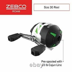 Zebco Roam Spincast Reel & Tige De Pêche Télescopique Combo, Étendre 18,5-in À 6-ft