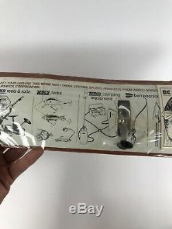 Zebco Scellés 150 Piece Kit De Pêche Avec 76 Us Reel & 4077 Rod Vintage