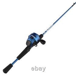 Zebco Slingshot Spincast Reel And Fishing Rod Combo, 5-pieds 6-en 2-piece Rod, Bl