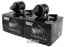 (lot De 2) Zebco Omega Pro 3 Z03pro 3,41 Rapport De Vitesse De Roulement 7 Spincast Reel